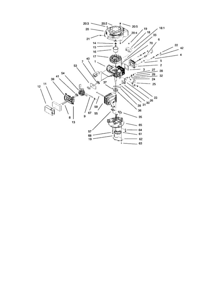 Engine Diagram and Parts List for 10323 210000001 + UP Lawn Boy Lawn Mower